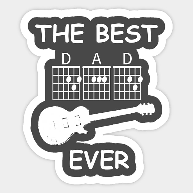 Best Dad Ever Guitar Sticker by RomanSparrows